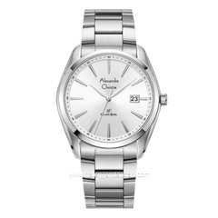Alexandre Christie AC 8658 MD Silver Dial White Stainless Steel