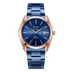 Alexandre Christie AC 8658 MD Blue Rosegold Stainless Steel