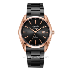 Alexandre Christie AC 8658 MD Black Rosegold Stainless Steel
