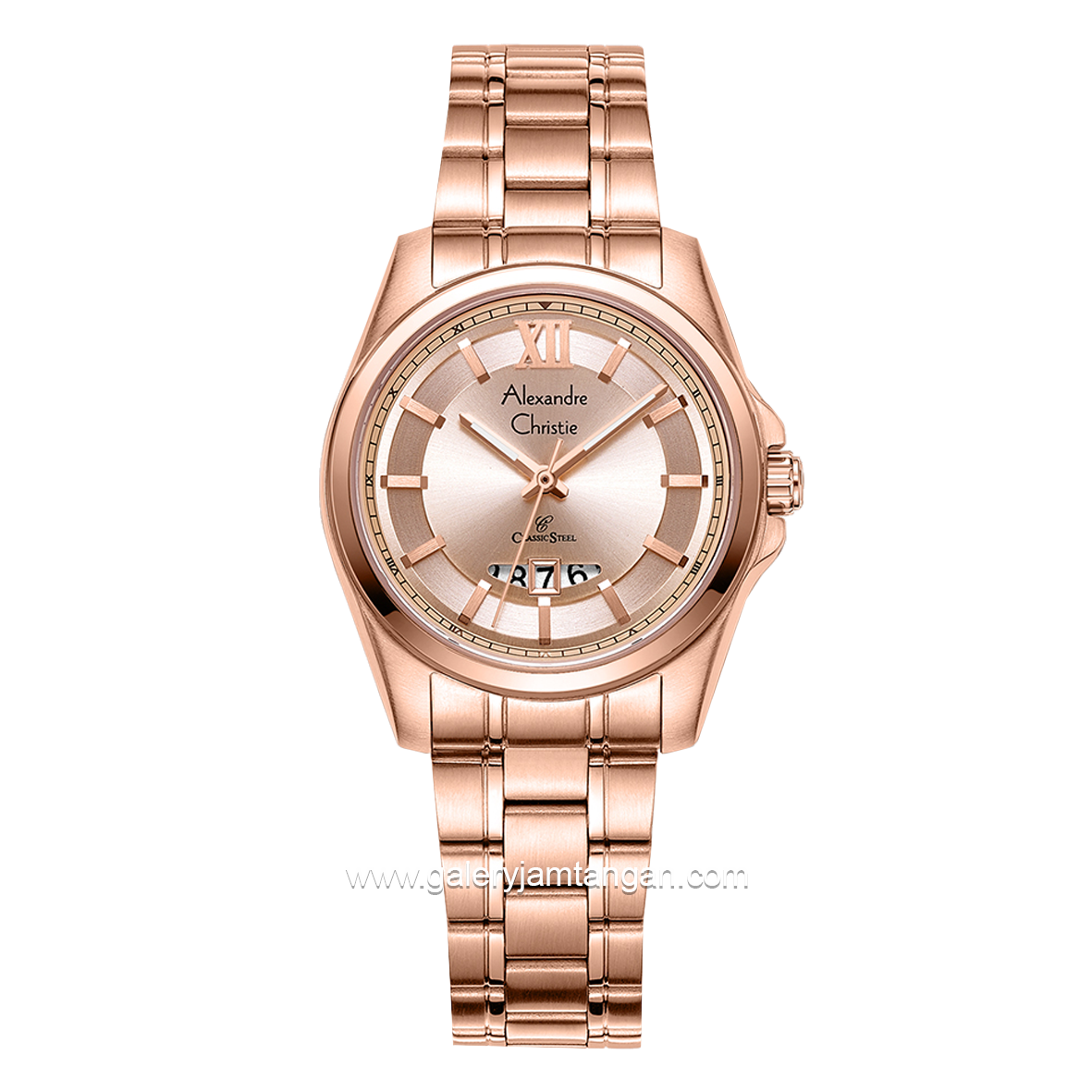 Alexandre Christie AC 8659 LD Full Rosegold Stainless Steel