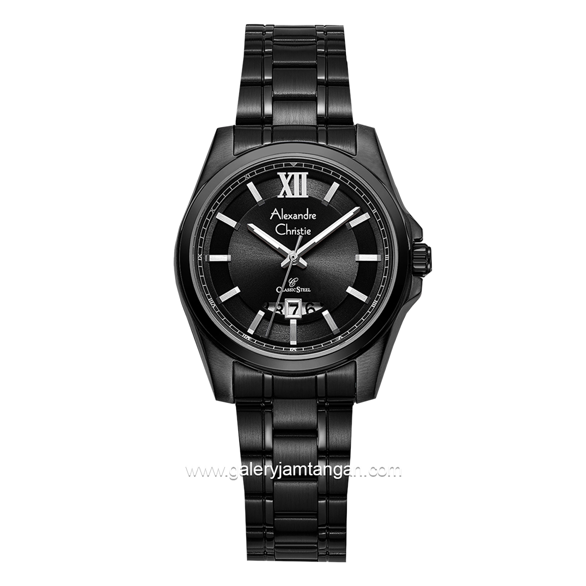 Alexandre Christie AC 8659 LD Black Stainless Steel