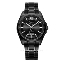Alexandre Christie AC 8659 MD Black Rosegold Stainless Steel