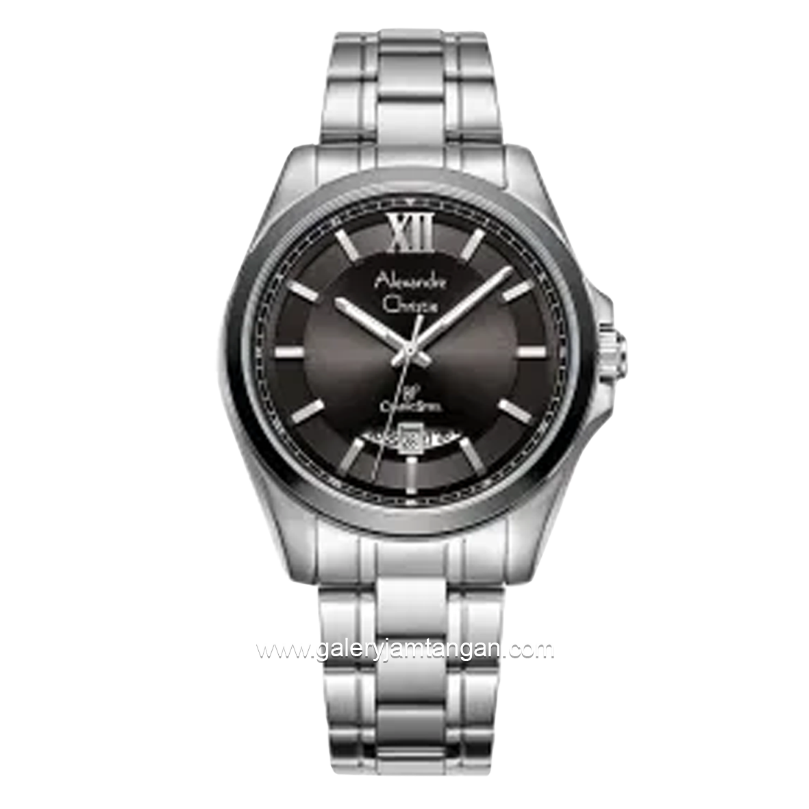 Alexandre Christie AC 8659 MD Silver Dial Black Stainless Steel