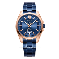 Alexandre Christie AC 8659 MD Blue Rosegold Stainless Steel