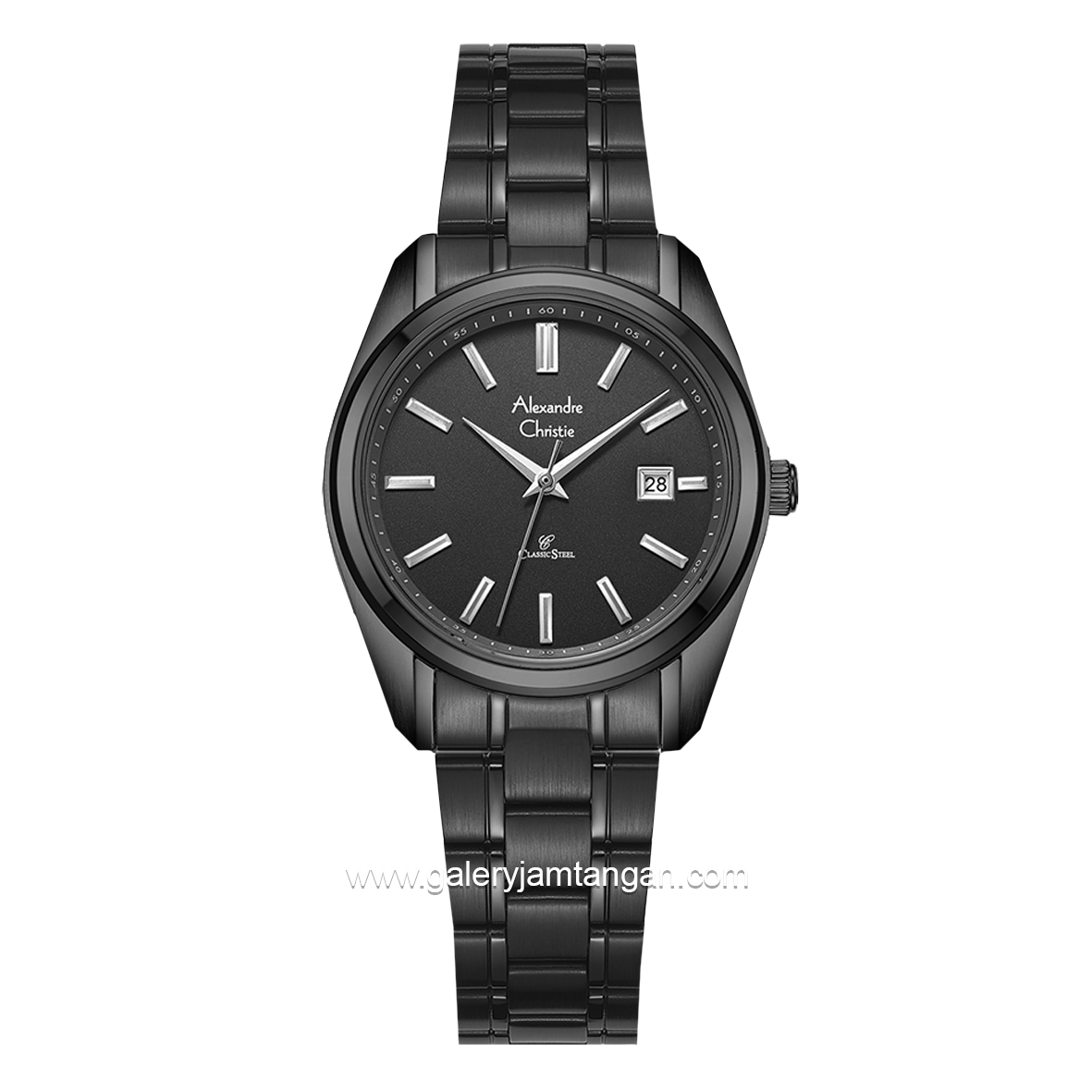 Alexandre Christie AC 8660 LD Black Stainless Steel