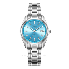 Alexandre Christie AC 8660 LD Silver Dial Blue Macaron Series Stainless Steel