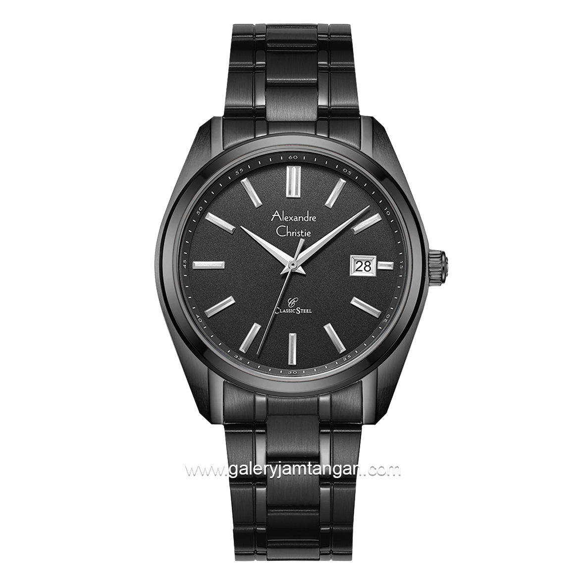 Alexandre Christie AC 8660 MD Black Stainless Steel