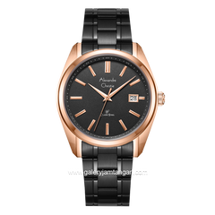 Alexandre Christie AC 8660 MD Black Rosegold Stainless Steel