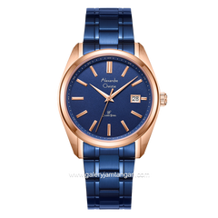 Alexandre Christie AC 8660 MD Blue Rosegold Stainless Steel