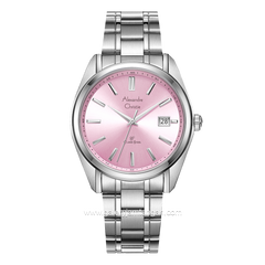 Alexandre Christie AC 8660 MD Silver Dial Pink Macaron Series Stainless Steel