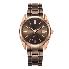 Alexandre Christie AC 8660 MD Brown Rosegold Stainless Steel