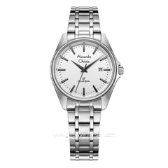 Alexandre Christie AC 8661 LD Silver Dial White Stainless Steel