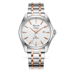 Alexandre Christie AC 8661 MD Silver Combinasi Rosegold Stainless Steel