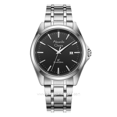 Alexandre Christie AC 8661 MD Silver Dial Black Stainless Steel