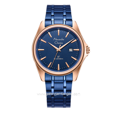 Alexandre Christie AC 8661 MD Blue Rosegold Stainless Steel