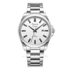 Alexandre Christie AC 8663 MD Silver Dial White Stainless Steel