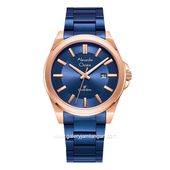Alexandre Christie AC 8663 MD Blue Rosegold Stainless Steel