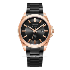 Alexandre Christie AC 8663 MD Black Rosegold Stainless Steel