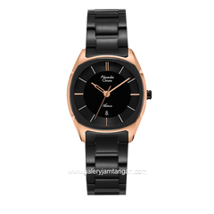 Alexandre Christie AC 8671 LD Black Rosegold Stainless Steel