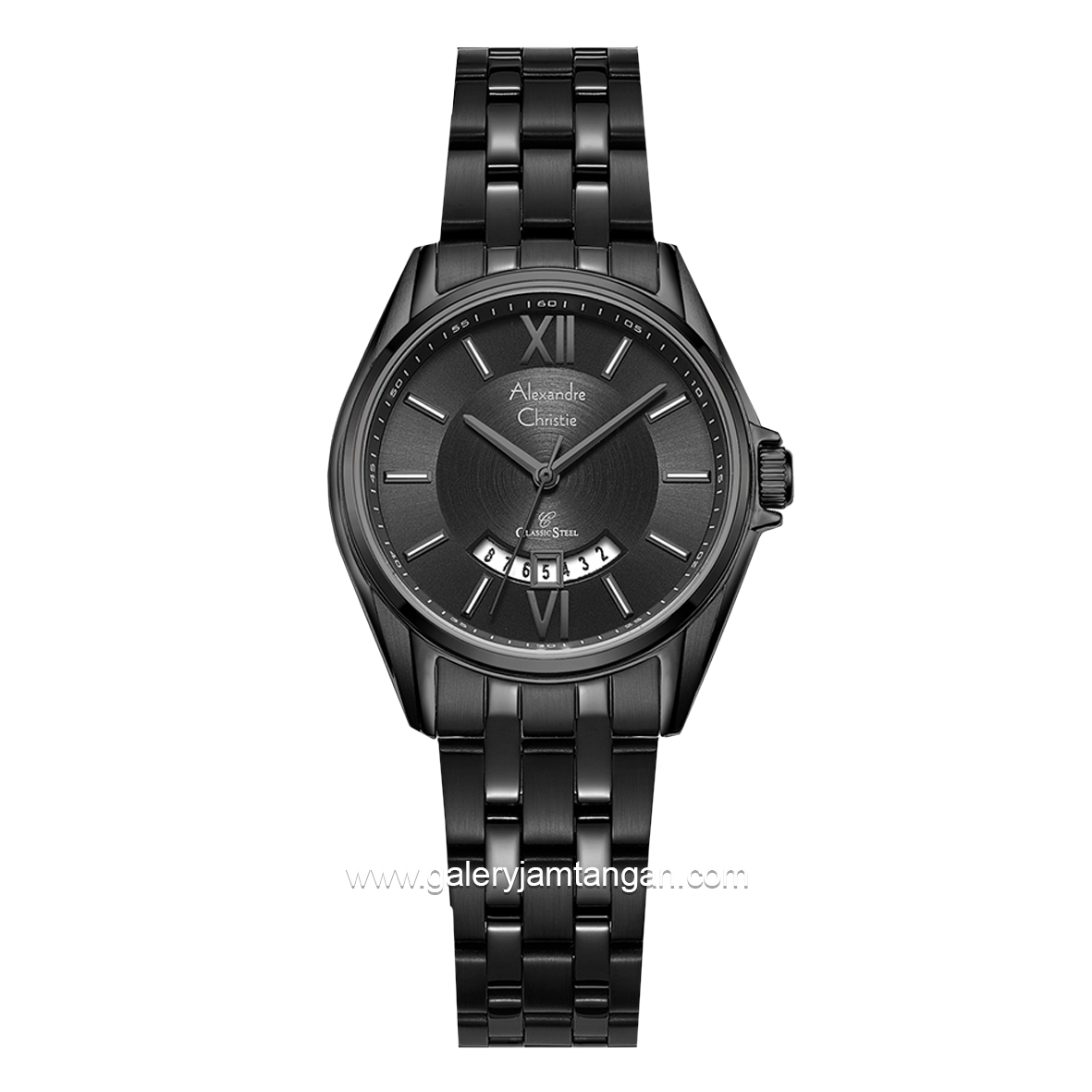 Alexandre Christie AC 8673 LD Black Stainless Steel