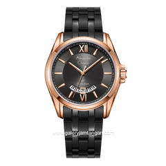 Alexandre Christie AC 8673 MD Black Rosegold Stainless Steel