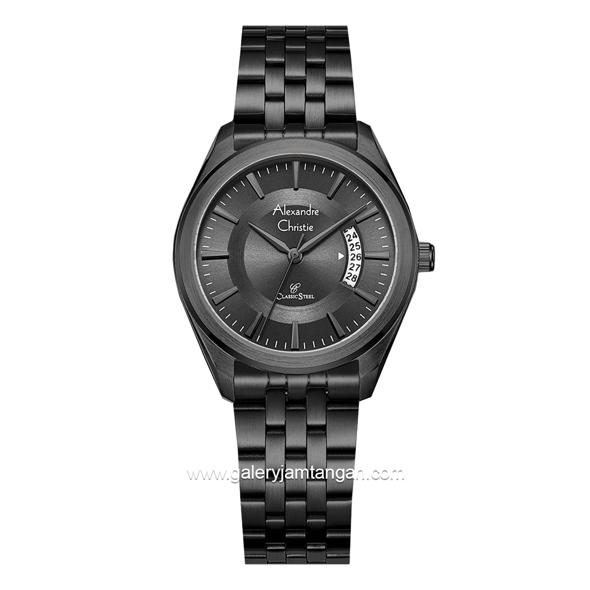 Alexandre Christie AC 8674 LD Full Black Stainless Steel