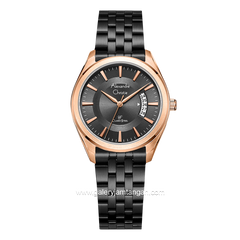 Alexandre Christie AC 8674 LD Black Rosegold Stainless Steel