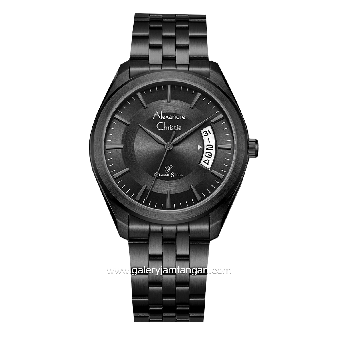 Alexandre Christie AC 8674 MD Black Stainless Steel