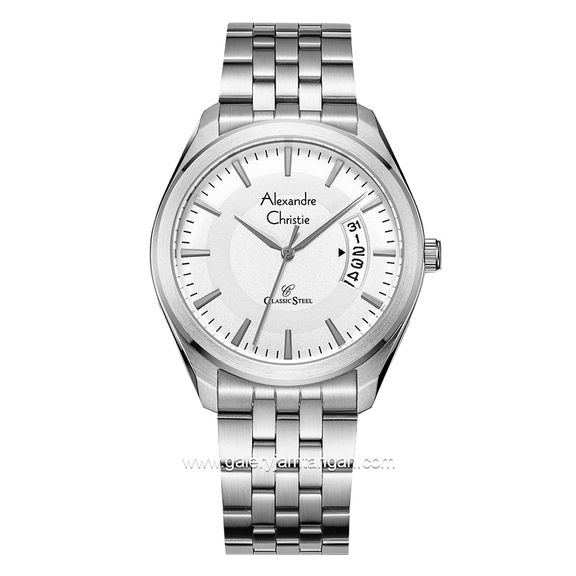 Alexandre Christie AC 8674 MD Silver Stainless Steel
