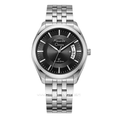 Alexandre Christie Classic Steel AC 8674 MDBSSBA Silver Dial Black Stainless Steel Strap