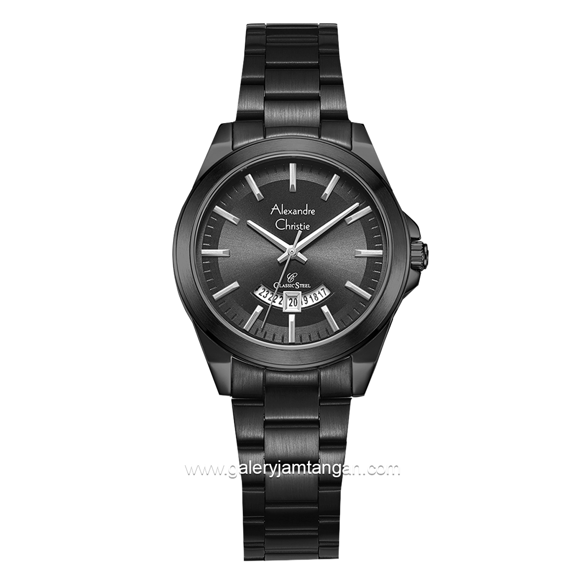 Alexandre Christie AC 8676 LD Black Stainless Steel