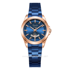 Alexandre Christie AC 8676 LD Blue Rosegold Stainless Steel