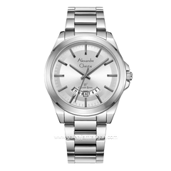 Alexandre Christie AC 8676 MD Silver Dial White Stainless Steel