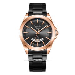 Alexandre Christie AC 8676 MD Black Rosegold Stainless Steel
