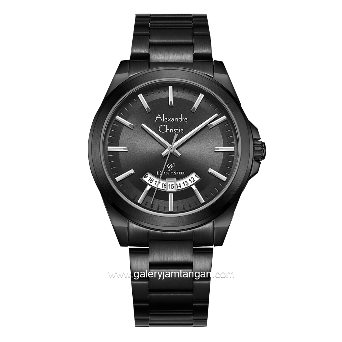 Alexandre Christie AC 8676 MD Black Stainless Steel