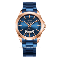 Alexandre Christie AC 8676 MD Blue Rosegold Stainless Steel