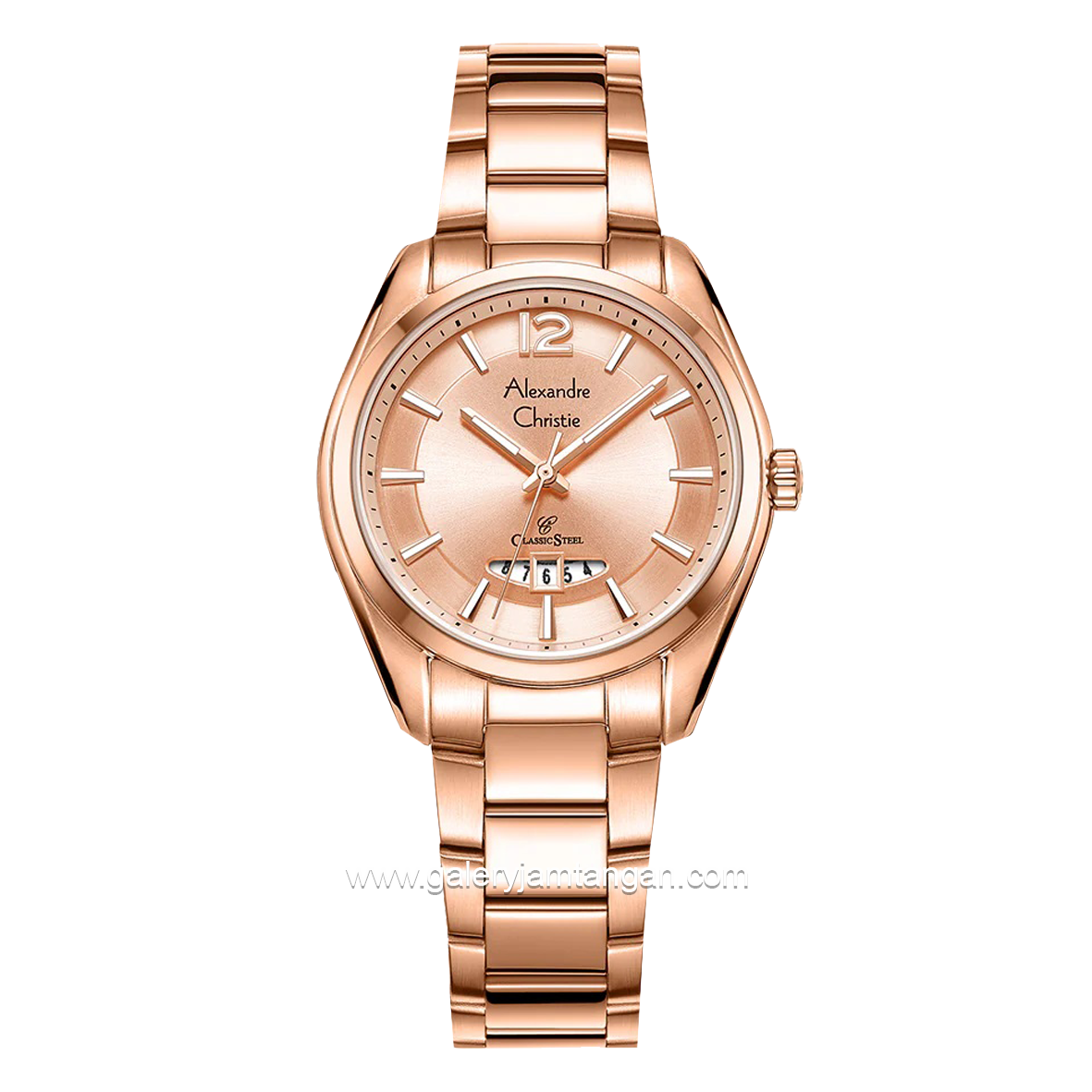 Alexandre Christie AC 8679 LD Rosegold Stainless Steel