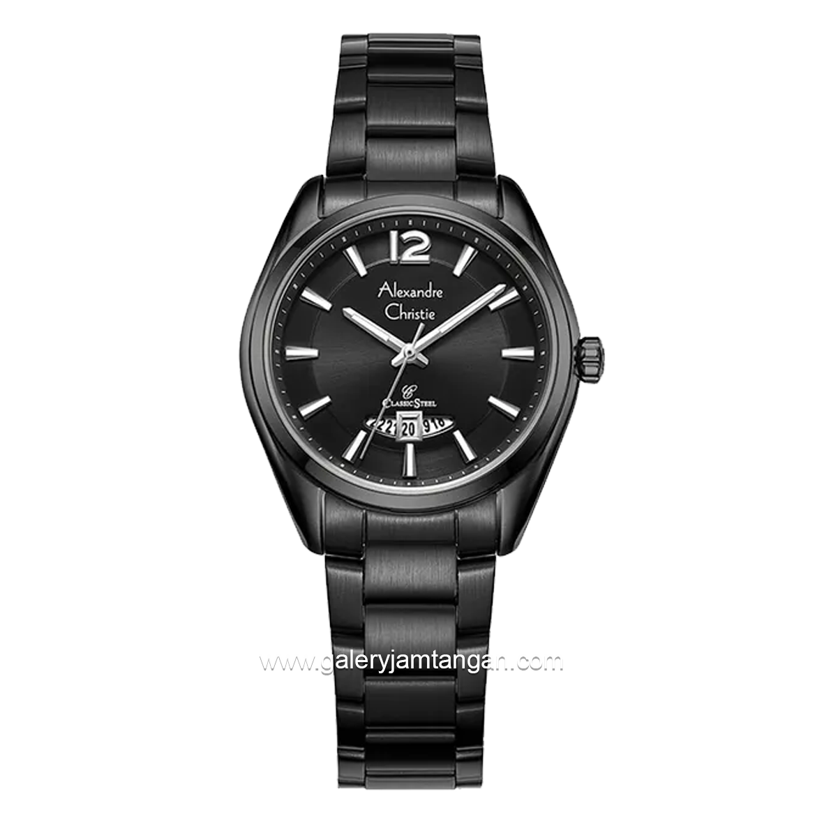 Alexandre Christie AC 8679 LD Full Black Stainless Steel