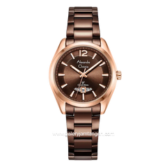 Alexandre Christie AC 8679 LD Brown Rosegold Stainless Steel