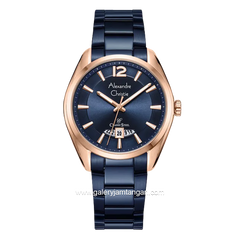 Alexandre Christie AC 8679 LD Blue Rosegold Stainless Steel