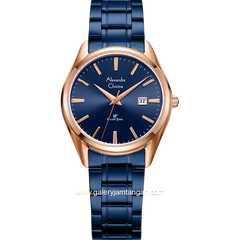 Alexandre Christie ClassicAC 8681 LDBURBU Blue Stainless Steel Strap