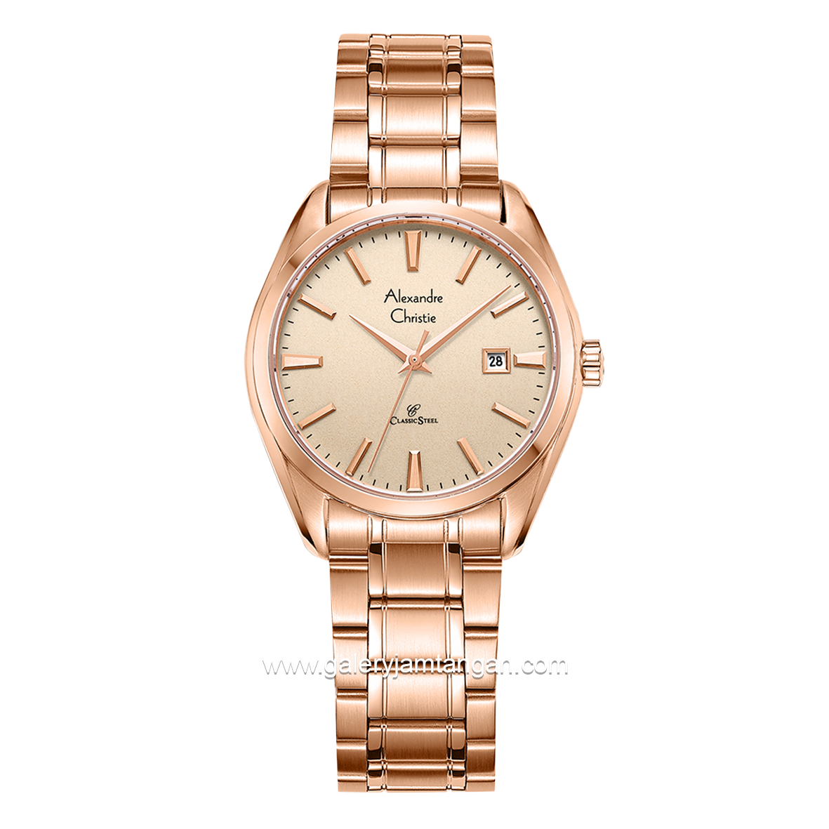 Alexandre Christie AC 8682 LD Rosegold Stainless Steel