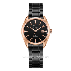 Alexandre Christie AC 8682 LD Black Rosegold Stainless Steel
