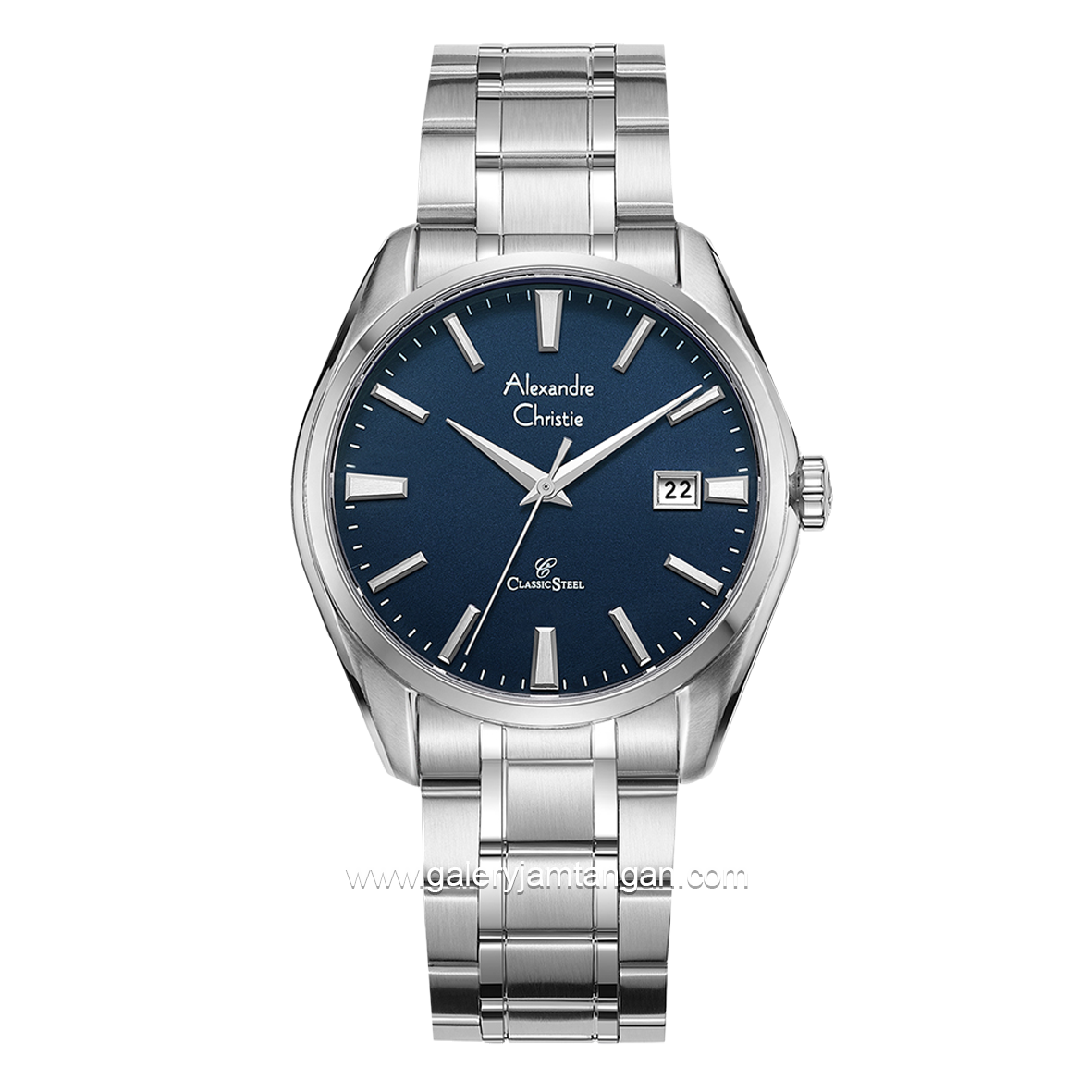 Alexandre Christie AC 8682 MD Silver Dial Blue Stainless Steel