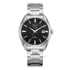 Alexandre Christie AC 8682 MD Silver Dial Black Stainless Steel