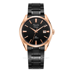 Alexandre Christie AC 8682 MD Black Rosegold Stainless Steel