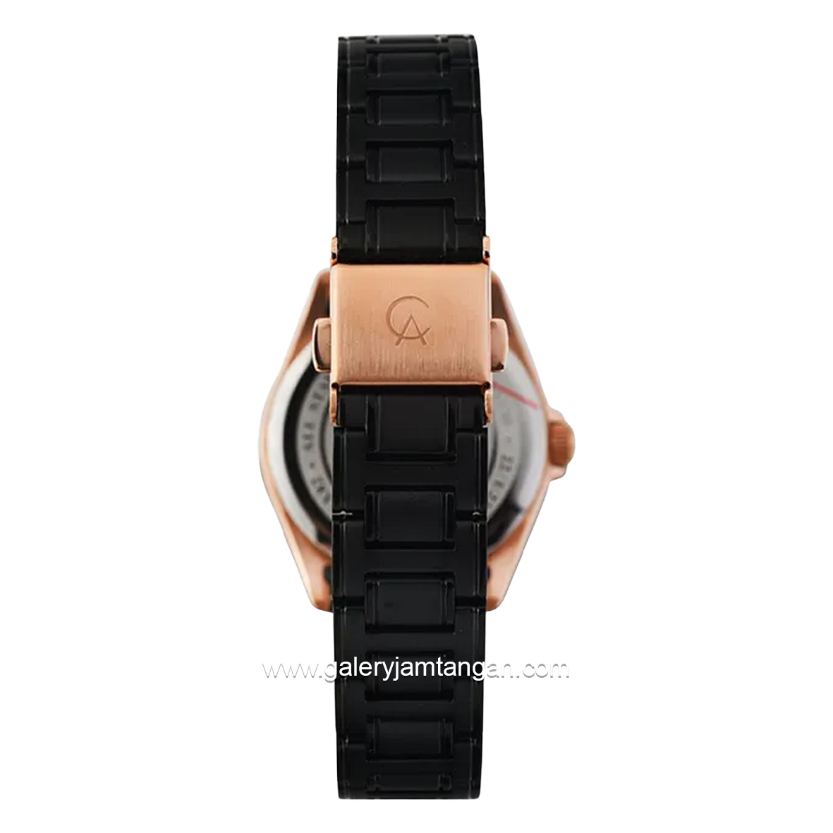 Alexandre Christie AC 8684 LDBBRBA Black Rosegold Stainless Steel