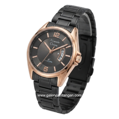 Alexandre Christie AC 8684 LDBBRBA Black Rosegold Stainless Steel