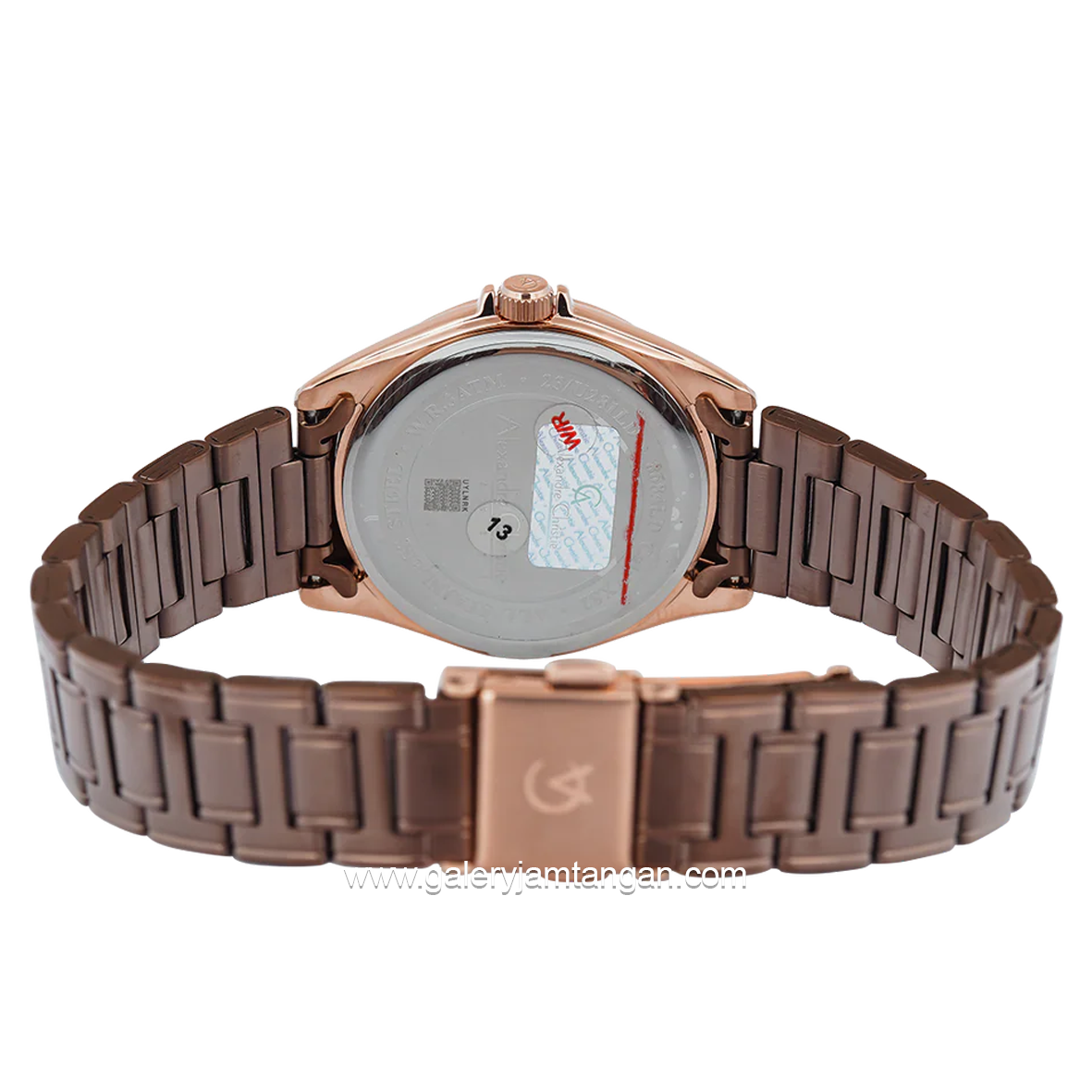 Alexandre Christie AC 8684 LD Brown Rosegold Stainless Steel