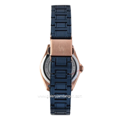Alexandre Christie AC 8684 LDBURBU Blue Rosegold Stainless Steel